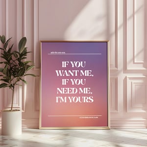 RÜFÜS DU SOL Innerbloom Lyric Poster | Digital Gradient Print | Festival Rave Wall Art | edm bedroom or studio decor | Music Lover Gift