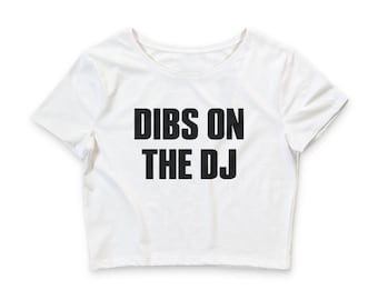 ¡Me quedo con el top corto de DJ! Camiseta estilo baby-shirt/ Top de música house/ Atuendo para festivales EDM/ Top rave/ Regalo rave/ Top de DJ/ Top EDM/ Ropa de club Y2K