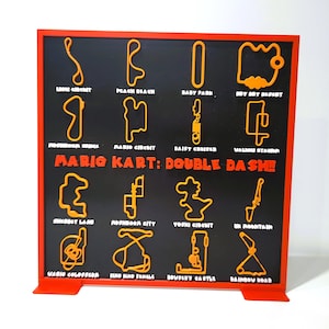 Mario Kart Double Dash 3D-geprinte tracks Kaarten Alle tracks weergeven Game Cube Nintendo