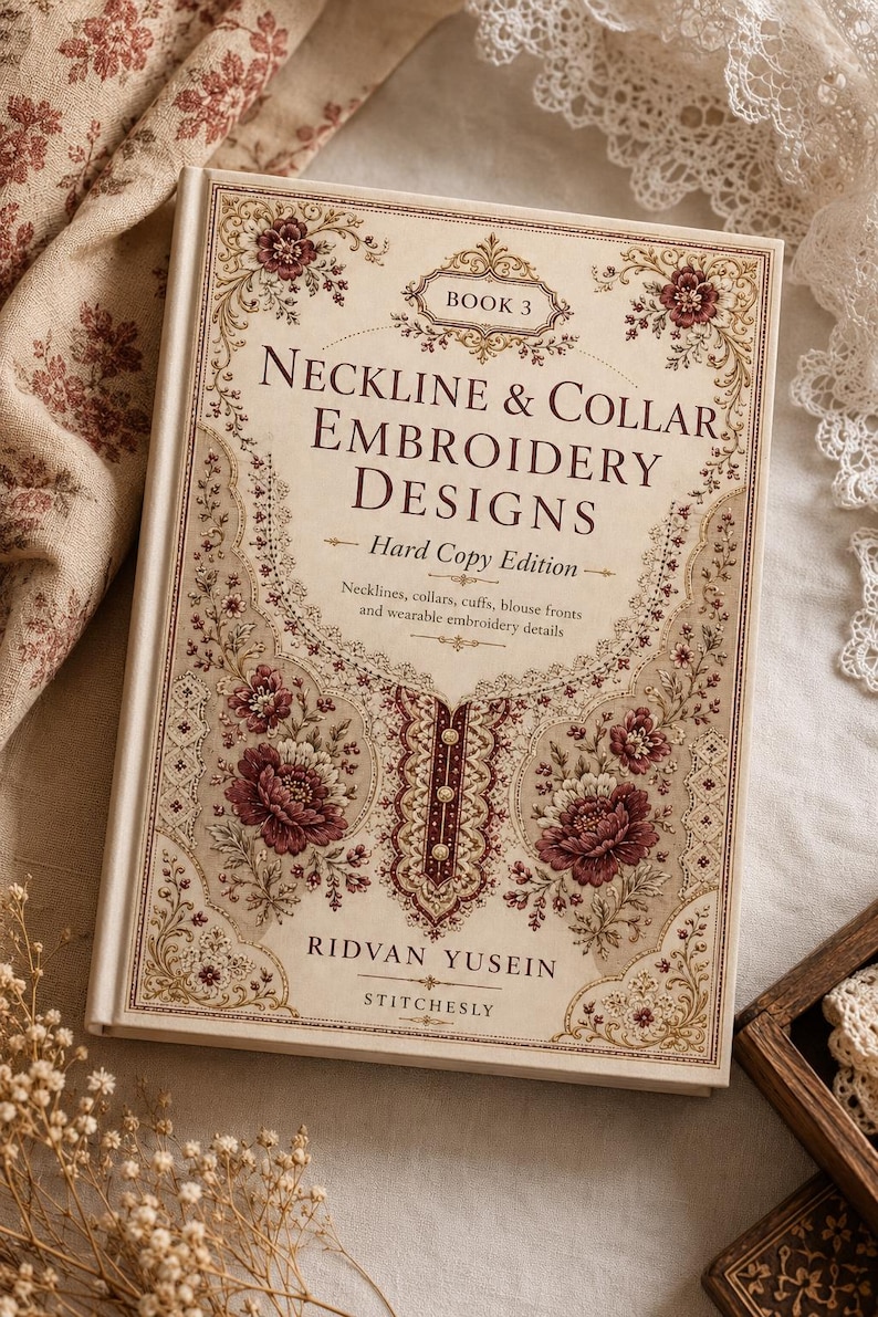 Neckline & Collar Embroidery Designs Book 3 - Digital PDF Embroidery ...