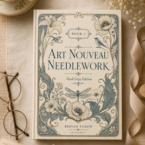 Jugendstil-Stickbuch 1 - Digitales PDF-Stickmusterbuch