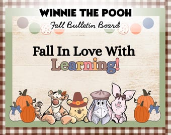 Winnie the Pooh Bullet Pinnwand Kit | Herbst Klassenzimmer Dekor | Vorschule & Kindergarten