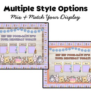 Winnie the Pooh Birthday Bulletin Board Kit- Classroom Theme - Etsy