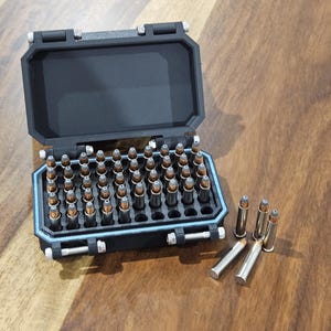 Ammo Box 22 Magnum, 50 Round Capacity, strong and lightweight ammo storage.