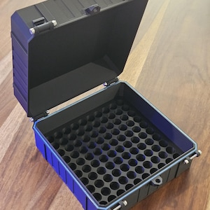 Ammo Box 338 Lapua Magnum, 100 Round Capacity, Lockable, lightweight ammo storage.