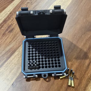 Ammo Box.22LR, 100 Round Capacity, strong and lightweight ammo storage.