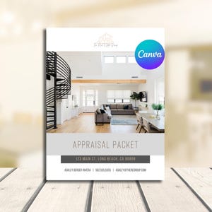 Pacote de Avaliação Imobiliária | PDF e Modelo Canva | CMA | Casas Comparáveis