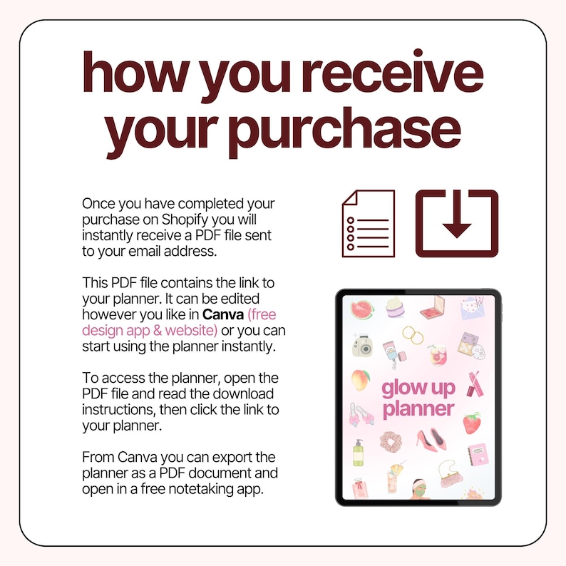 2026 Glow up planner, Healthy Lifestyle Checklists, Master Resell Rights MRR image 5