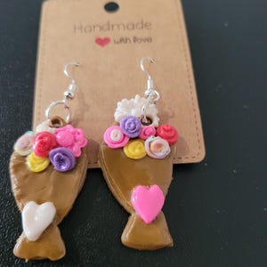 Flower bouquet earrings