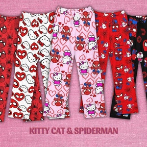 Sanrio Hello Kitty Pajamas Pants Kawaii Pijama Y2k Pyjama Pink Fluffy Suit  Long-sleeved Trousers Onesize Cardigan Outfit Women