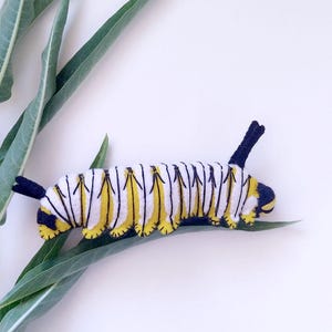Felt Monarch Caterpillar- PDF Tutorial and Pattern Download
