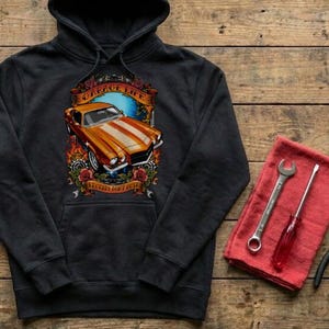 Legends Don't Rust Hoodie Retro Beach Camper Graphic Pullover