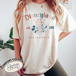 Disneyland Retro-Vintage Comfort Colors Shirt, Disneyland Est 1955 Shirt, Disney Youth Shirt, Family Vacation Shirt, Disneyland Shirt, Parks