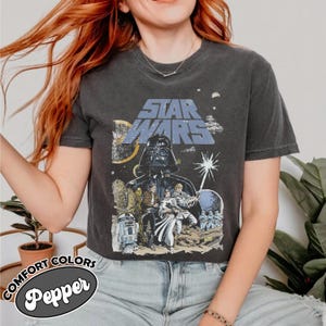 Comfort Colors® Retro Star Wars Shirt, Disney Star Wars Shirt, Disney Familie Shirt, Star Wars T-shirt, Unisex Star Wars T-Shirt, Disneyworld