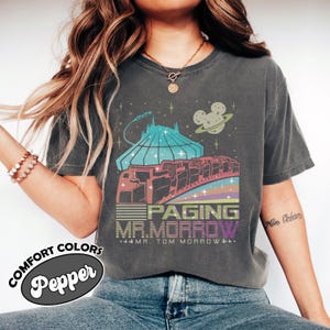 Space Mountain Shirt: Comfort Colors Tomorrowland Tee, Magic Kingdom Vacation