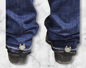 Turquoise Horseshoe Cowgirl Cuff