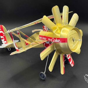 Diet Caffeine Free Coke Pop Cans Airplane:  Pops Planes (Made from empty soda pop cans)