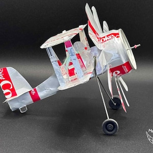 Diet Coke Pop Can Airplane:  Pops Planes (Made from empty soda pop cans)