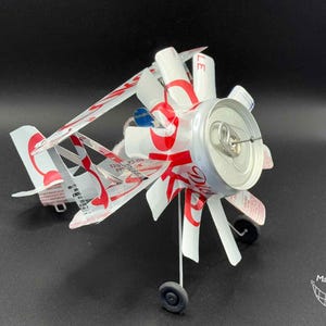 Diet Coke Pop Cans Airplane:  Pops Planes (Made from empty soda pop cans)