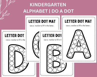 Alphabet Do A Dot | Letter Dot Mat | Kindergarten Fine Motor Activities | Printable Kids Learning