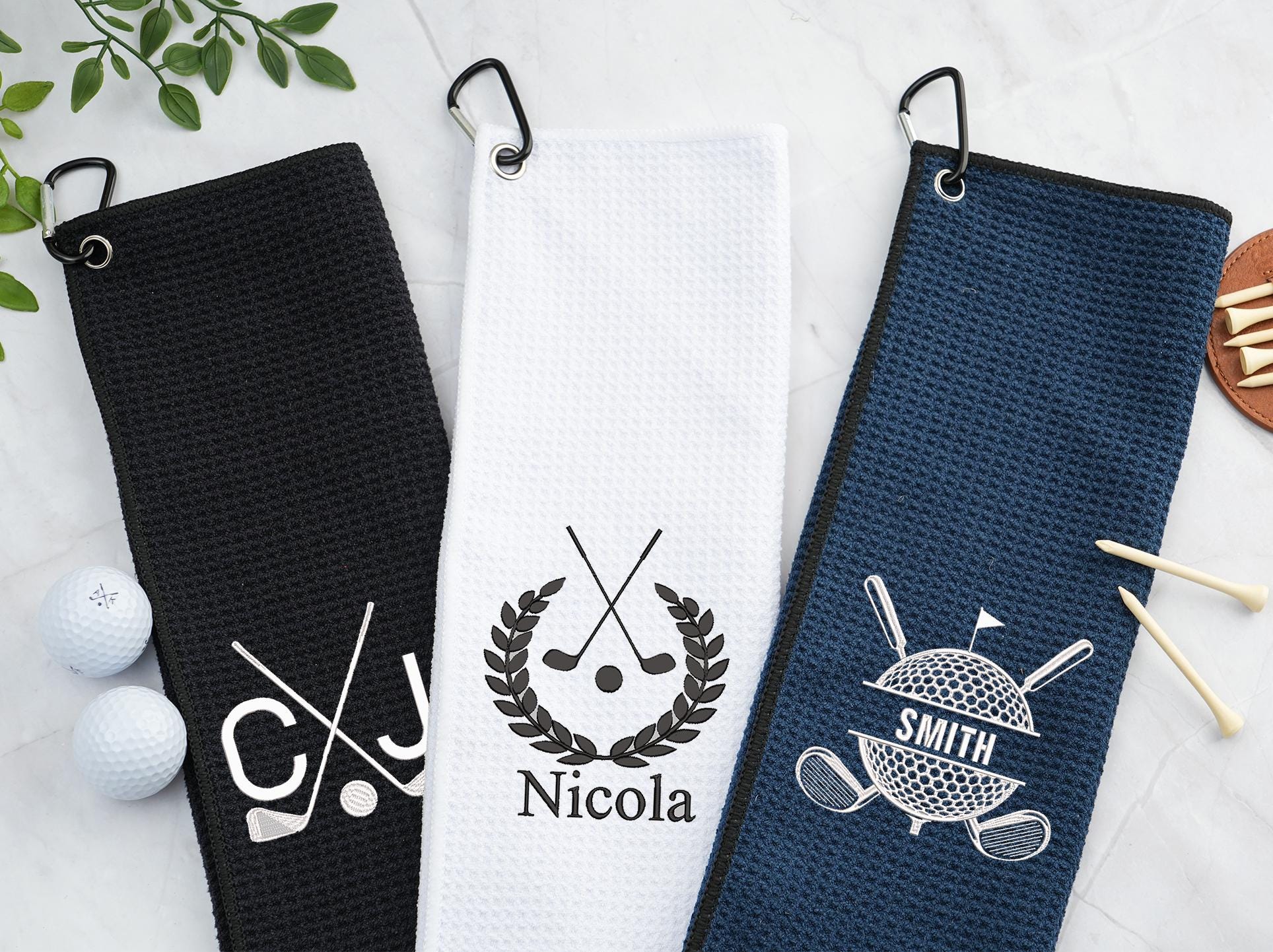 Personalized Golf Towel: Custom Embroidered Microfiber