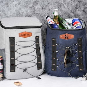 Personalized Cooler Backpack: Groomsmen Gift, Hiking Beer Bag