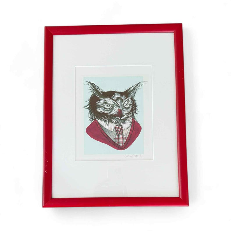 Signed Owl Art Print - Etsy