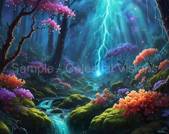 Celestial Visions: 4K Ethereal Horizons Wallpaper Pack | Mystical Landscapes & Dreamy Scenery