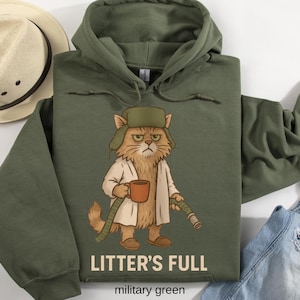 Litter’s Full Unisex Hoodie: Funny Cat Lovers Winter Vacation Hoodie