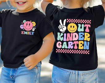 Custom Kindergarten Graduation Shirt, Personalized Class Of 2026 Toddler, Preschool Graduation Tee, Last Day Of School Kids Gift