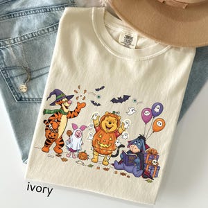 Comfort Colors© Winnie The Pooh Halloween Shirt Winnie The Pooh Halloween Shirt Halloween Ghost Shirt Spooky Vibes Shirt Trick Or Treat  Tee