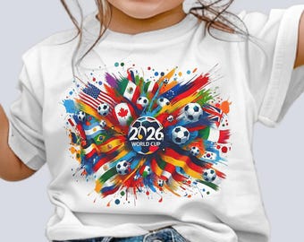 Camiseta infantil del Mundial de Fútbol 2026: Ropa con la bandera de EE. UU. para adultos, jóvenes y niños pequeños.