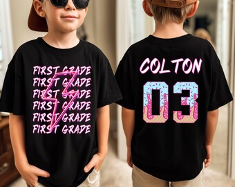 Personalized Back to School Shirt – Custom Kids Name Tee