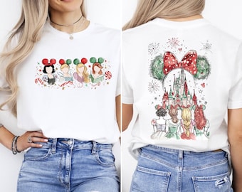 Disney Princess Shirt, Retro Characters Tee, Disneyland Trip, Watercolor Princess Gift, Disneyworld Girly Shirt