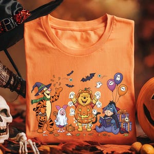 Winnie The Pooh Halloween Shirt Winnie The Pooh Halloween Shirt Pooh Halloween Family Tee, Pooh And Friends Halloween Shirt Halloween Ghost