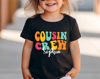 Personalized Cousin Crew Kids Shirts, Custom Cousin Crew Shirts, Cousin Trip, New to the Cousin Crew, Cousin Gathering, Matching Cousins Tee