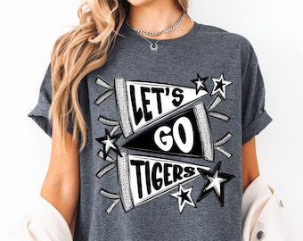 Custom School Mascot Shirt, Personalized Pennants Flag Mascot Shirt, School Spirit Shirt, School Mascot Shirt, Matching Team Tee, Cheer Mom