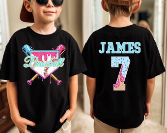Custom Baseball Drip Shirt for Kids, Boy Birthday Baseball Shirt, Baseball Drip Shirt, Ice Cream Drip Toddler Shirt, Youth Sports Team Gift
