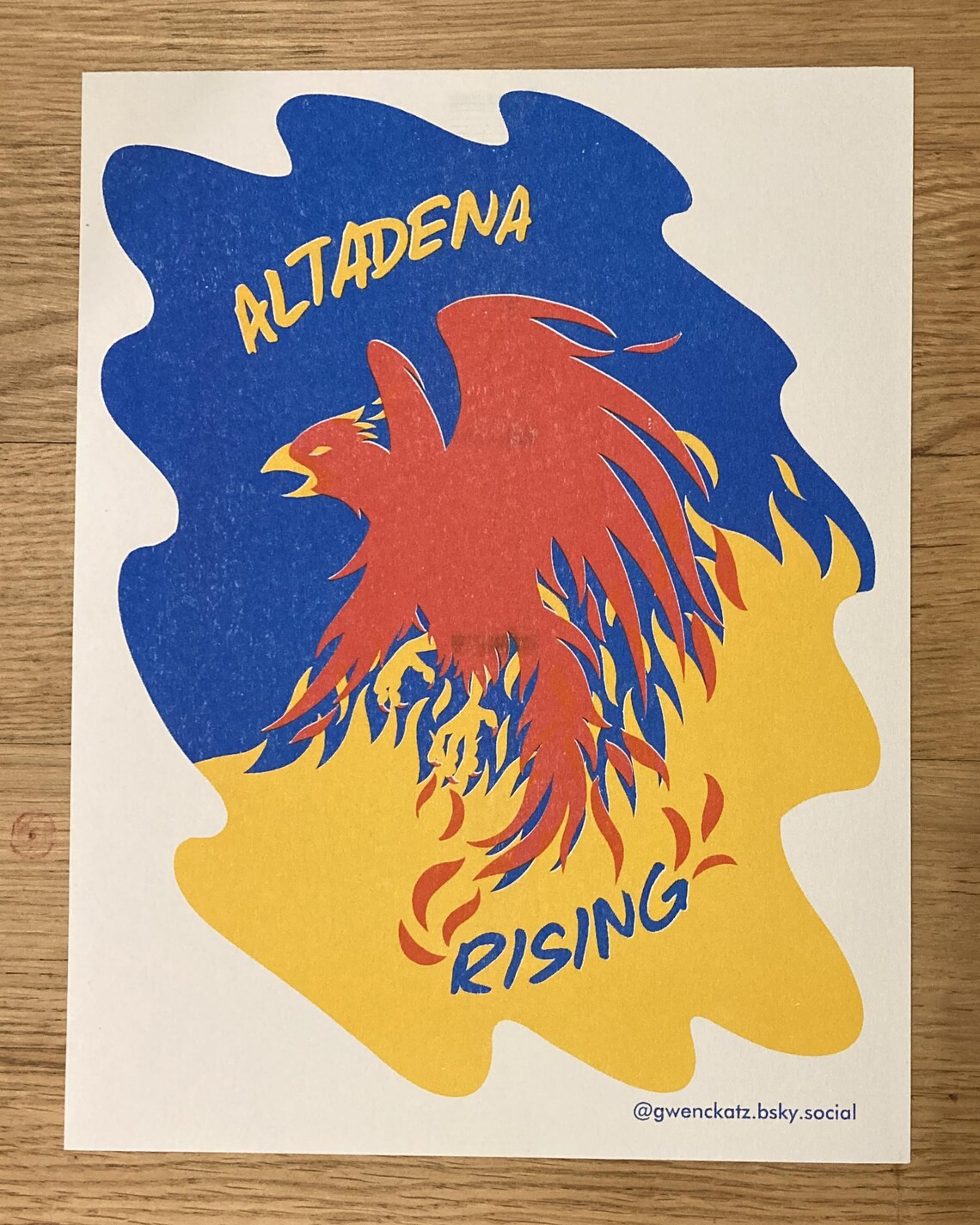 Altadena Rising Risograph Print - Etsy