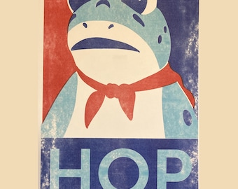 HOP 11x17 Risograph Print