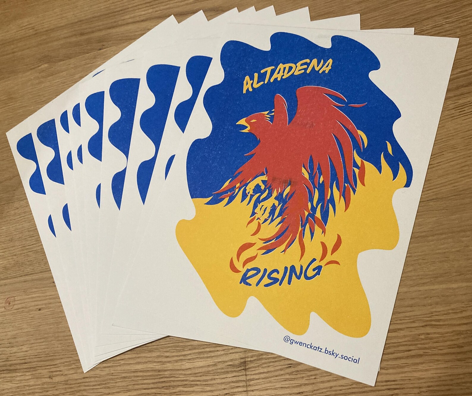 Altadena Rising Risograph Print - Etsy