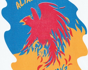 Altadena Rising Risograph Print