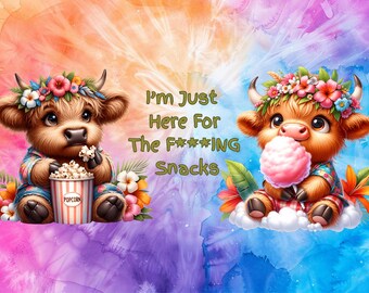 Here for the Snacks 12oz Stainless Steel Tumbler or 16oz Glass Mug