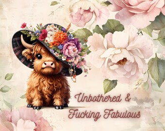 Unbothered and F***ing Fabulous 20oz, 30oz Stainless Steel Tumbler or 16oz Glass Mug