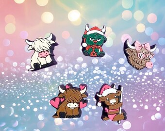 Highland Cow 3D Printed Straw Toppers * 5 Options to Choose From*