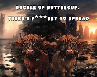 Buckle Up Buttercup there's F***ery to Spread 20oz Stainless Steel Tumbler