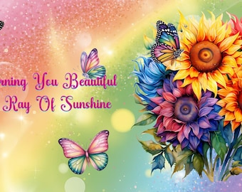 Good Morning You Beautiful F***ing Ray of Sunshine 16oz Glass Mug