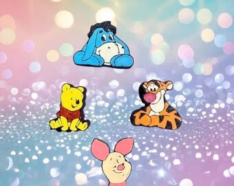 Pooh & Friends 3D Printed Straw Toppers *4 Designs to Choose From*