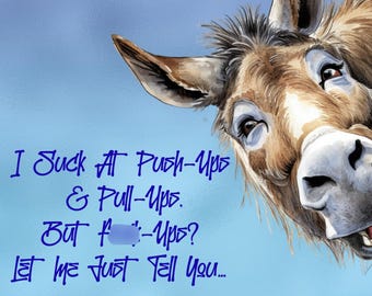 I Suck at Push -Ups 20oz Stainless Steel Tumbler