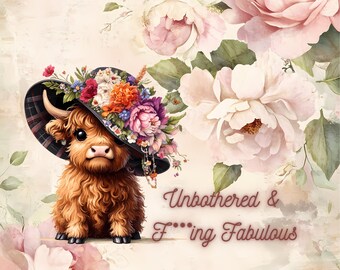 Unbothered and F***ing Fabulous 20oz, 30oz Stainless Steel Tumbler or 16oz Glass Mug